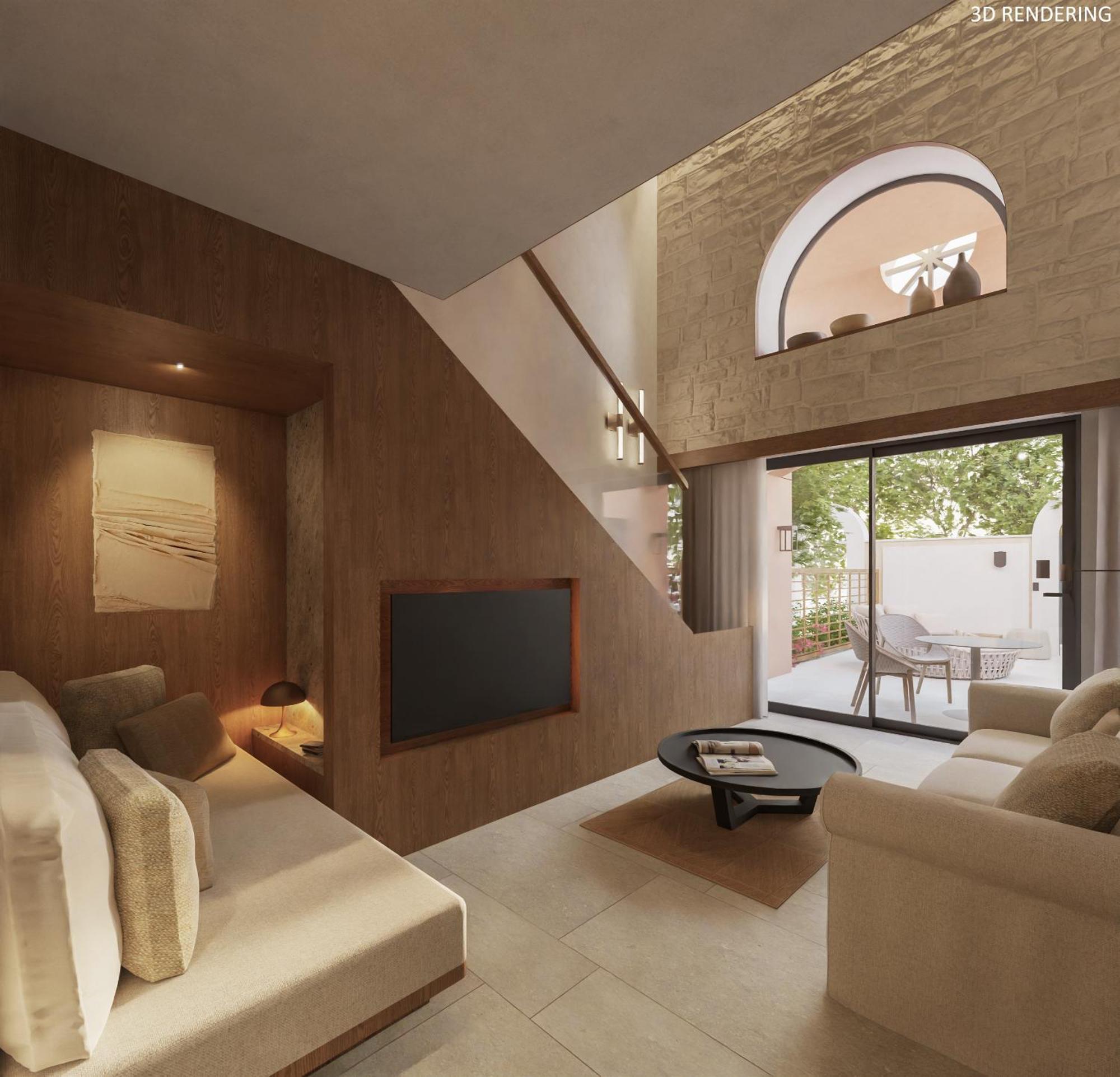 Elysium Otel Pafos Dış mekan fotoğraf Interior of a duplex